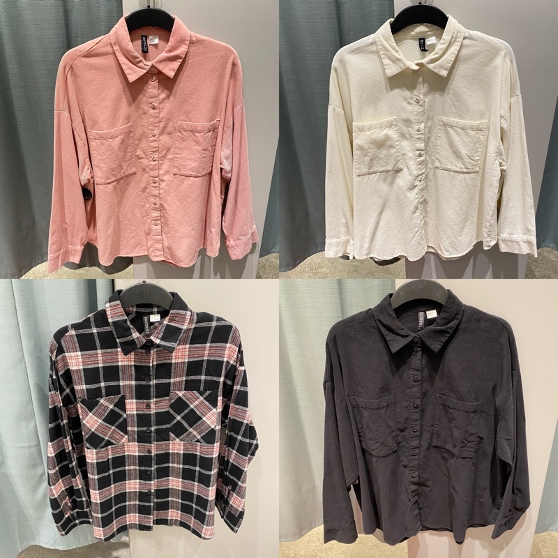 H&M CORDUROY & FLANNEL SHIRT SALE