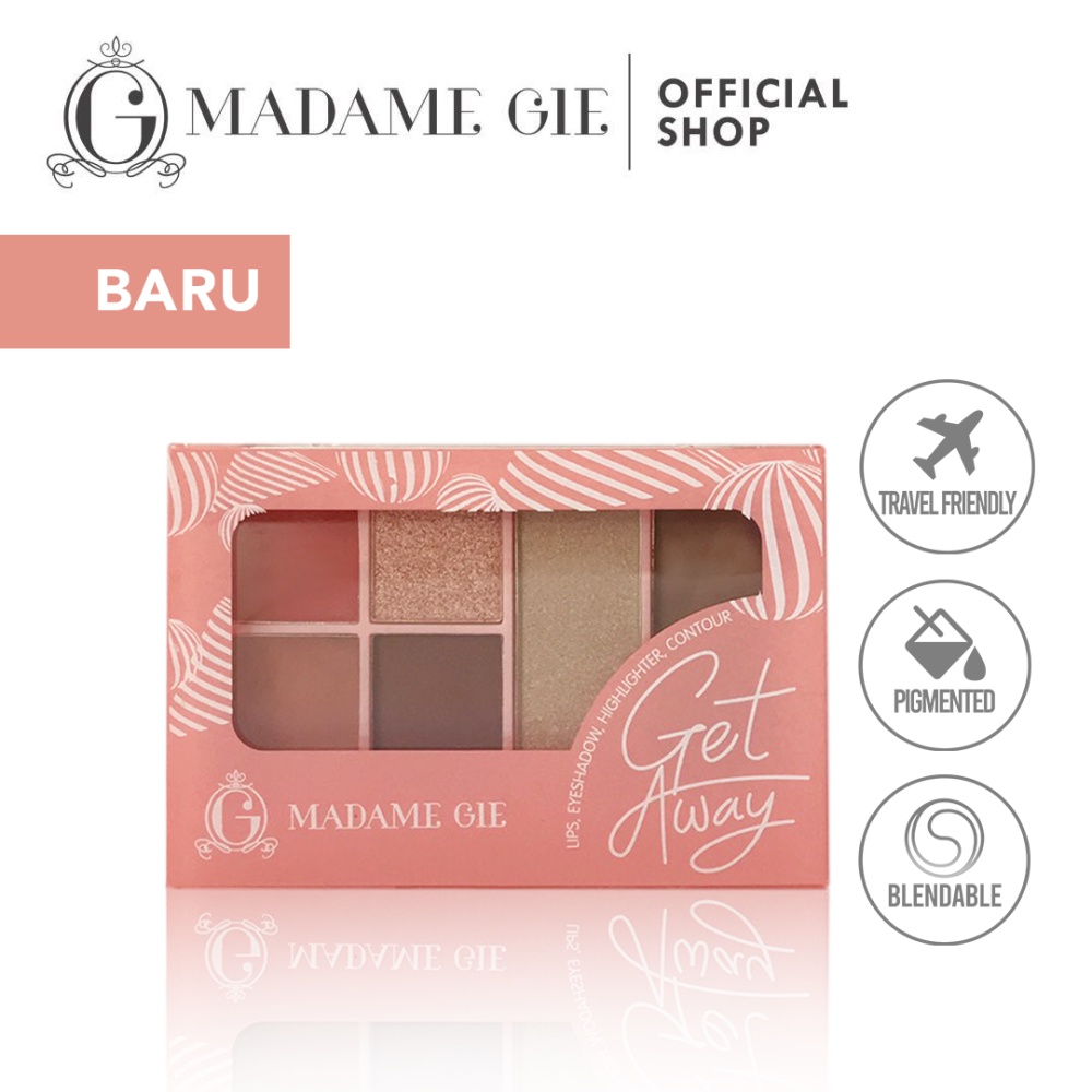 MADAME GIE GETAWAY MAKE UP KIT - MAKEUP FACE PALLETE