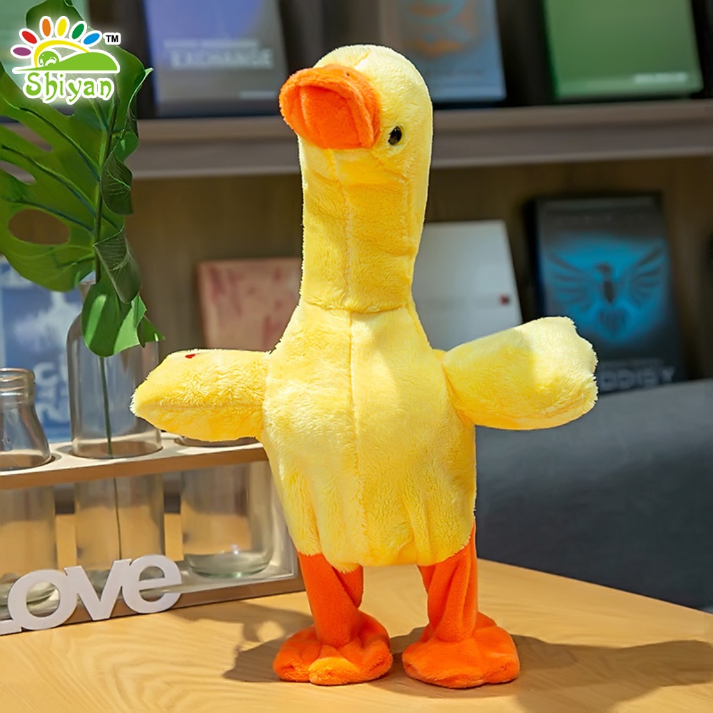 [Shiyan] mainan bebek meniru suara berbicara dengan musik talking duck musical toy