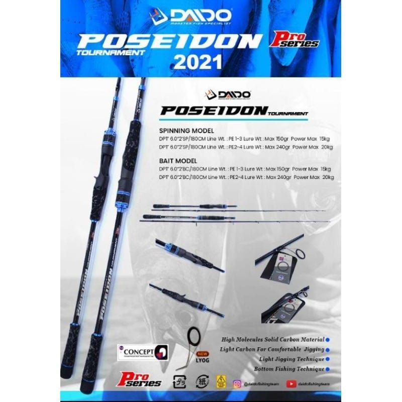 Joran daido poseidon pro series new 2021 (SPINNING&OH)