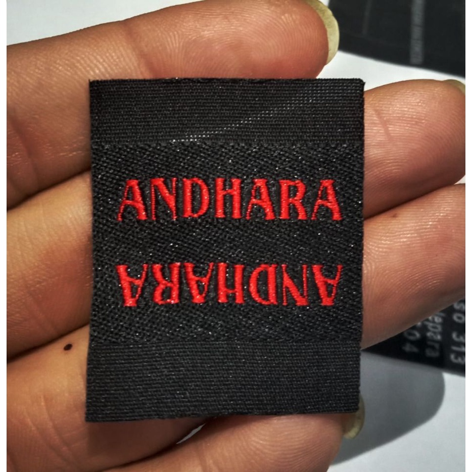 produksi/label woven/sattin printing/logo/pita/perlengkapan jahit