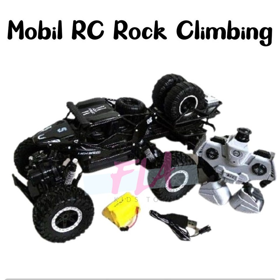 Mainan Mobil Remot besar RC Rock Climbing Alloy Six Wheel 6 Ban