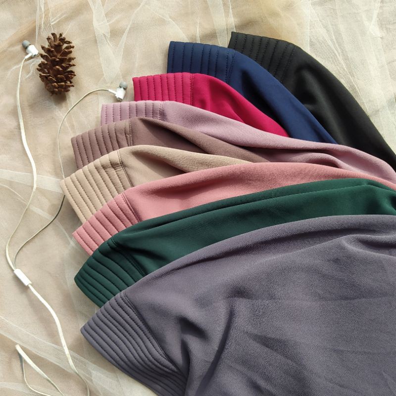 Hijab syari khimar syari khimar ceruty khimar 2 layer