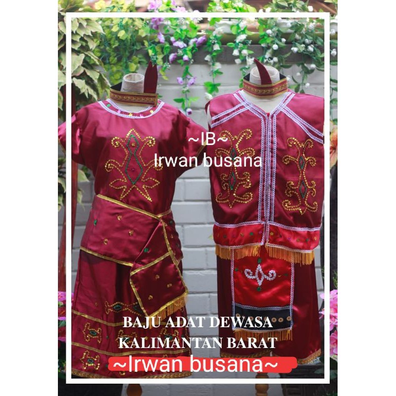 Baju adat kalimantan barat dewasa