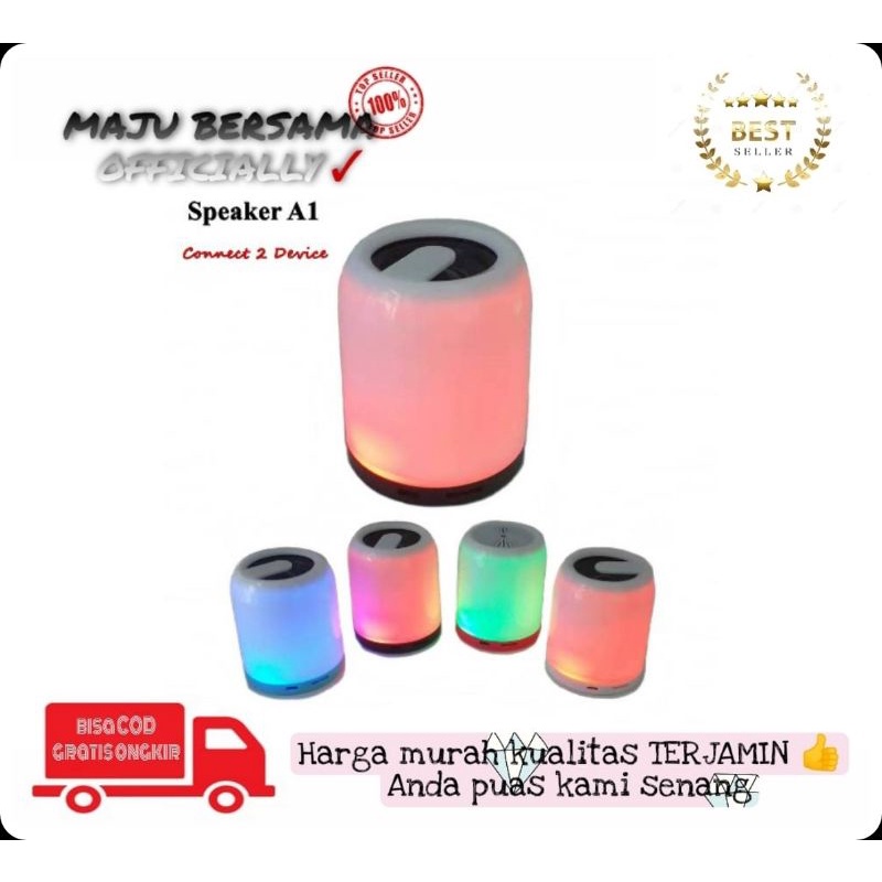 MB - Speaker bluetooth mini A1 smart touch speaker lampu bunglon