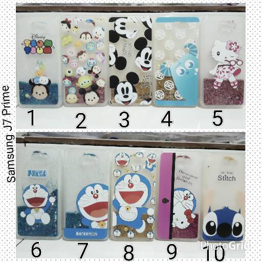 Case Glitter Karakter Samsung J7 Prime / Case J7Prime Glitter wa
