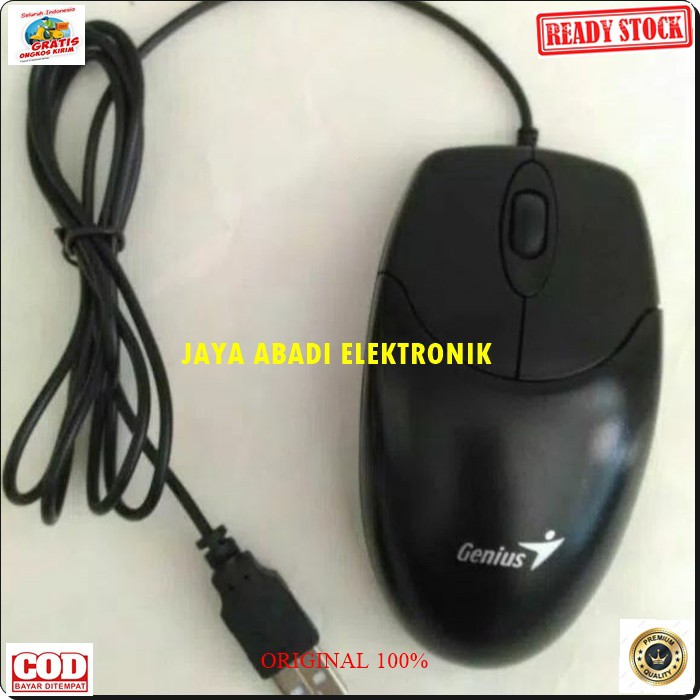 G50I GENIUS MOUSE USB KABEL WIRED CABLE OPTIKAL UNIVERSAL MULTI FUNGSI G50I  cable 1.8 USB  Mouse Genius Net Scroll  Spesifikasi:  - Barang Baru 100% - Laser optik warna merah - Resolusi 800 dpi - Konektifitas USB, wired/kabel - OS support Window