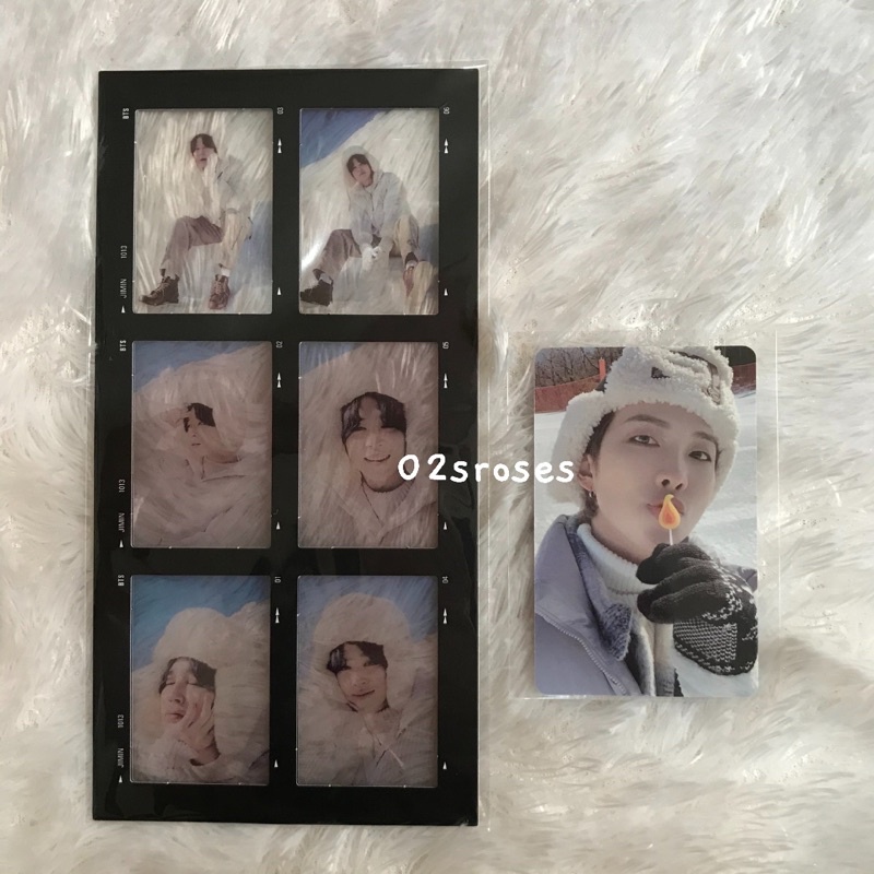6 cut film &amp; photo card pc Winter Package Winpack BTS 2021 - Jimin RM Namjoon