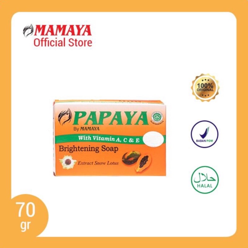 MAMAYA Sabun Papaya (✔️BPOM) Sabun Pepaya 70gram Sabun Pemutih