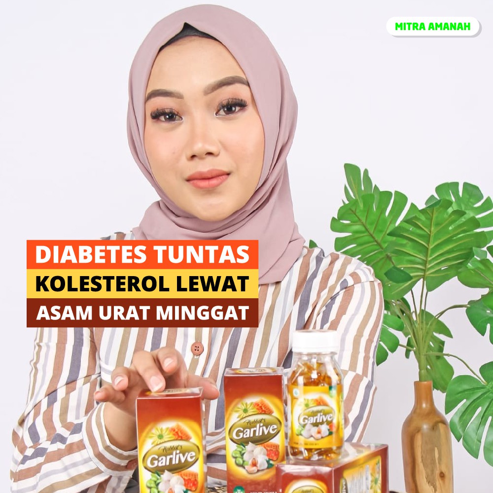 Garlive Kapsul Habbats Garlive Obat Herbal Turunkan Kolestrol Kapsul Garlive isi 60 100 200