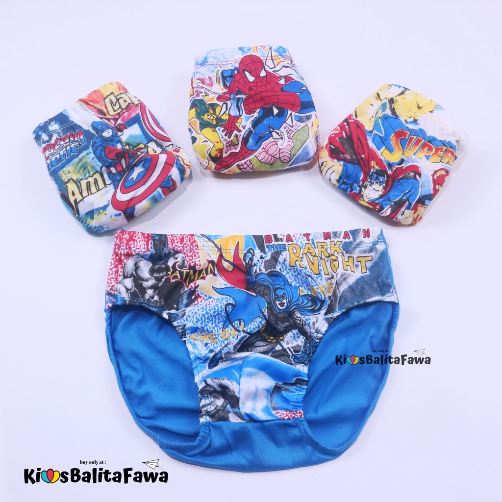 ( ISI 6-12 PC ) Celana Dalam Uk. 6-7 Tahun / Underwear Anak Laki Laki Dalaman Pants