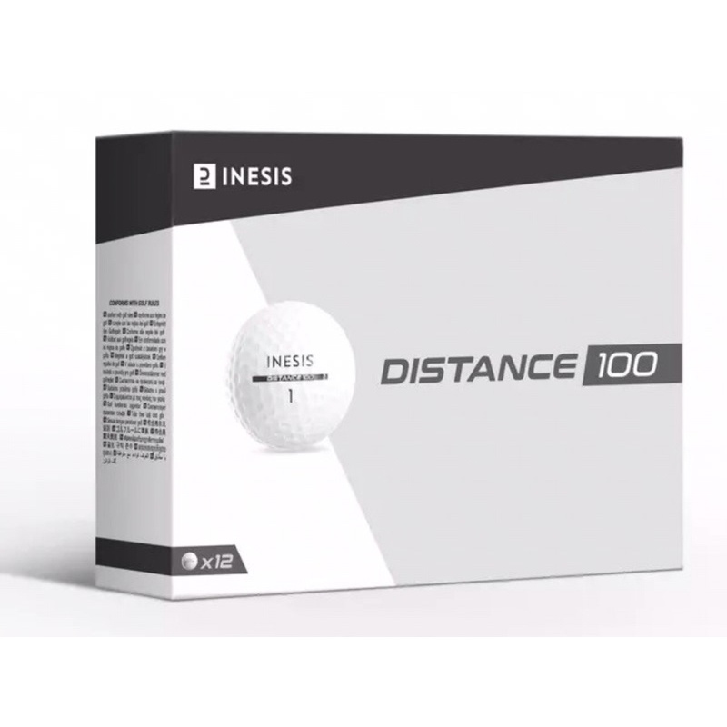 Bola Golf Inesis Distance 100, Gratis Ongkir
