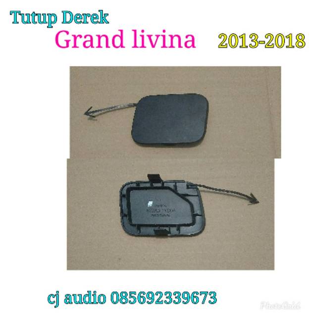 Tutup Derek towing bumper depan Nissan grand livina 2013 2014 2015 2016 2017 2018