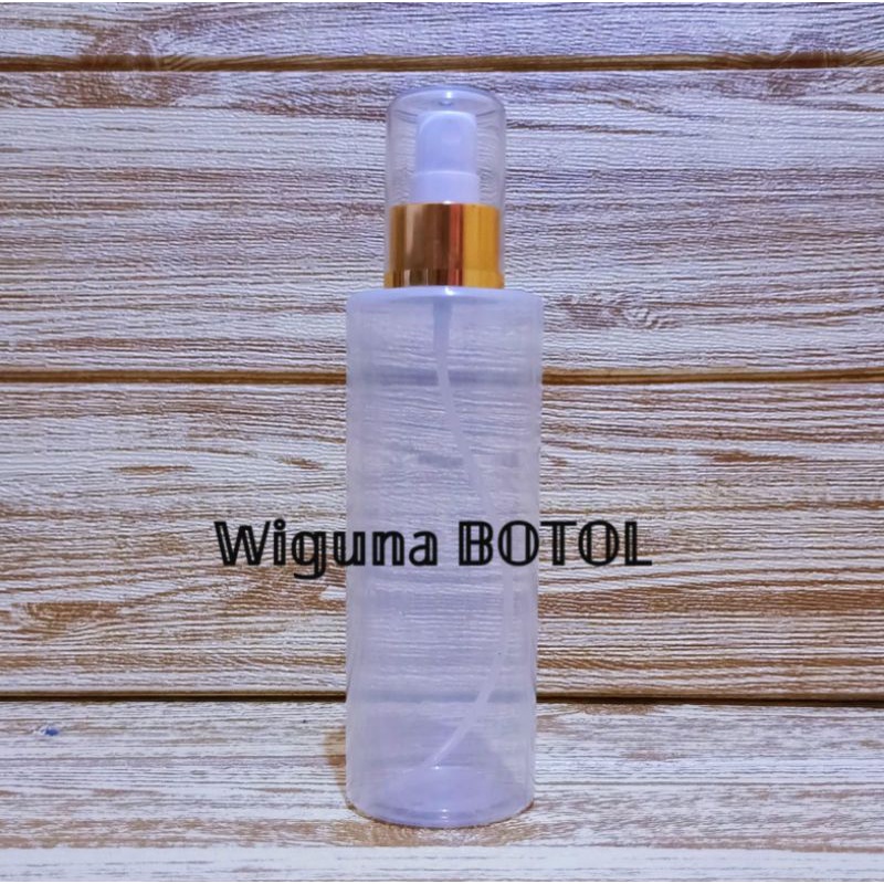 Botol Spray 250ml Putih Transparan Fullcap  /Botol Rf 250ml Spray Ring Alumunium Fullcap