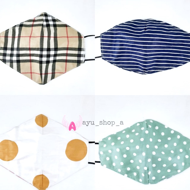 Ready Stock ! Masker Kain Katun  Katun Premium