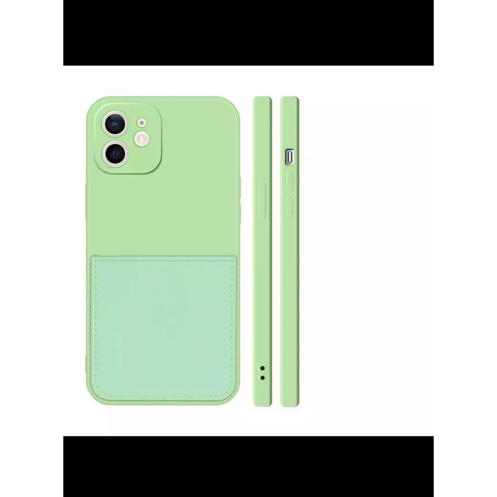 SOFTCASE POCKET CARD FOR OPPO F9 A5S A1K A3S A15 A37 A53 A92020 REALME C11 C15 C17 C21 7I