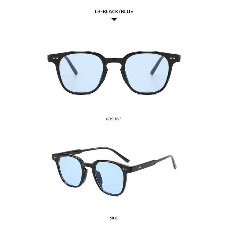 2021 Korean fashion square European and American retro ins sunglasses