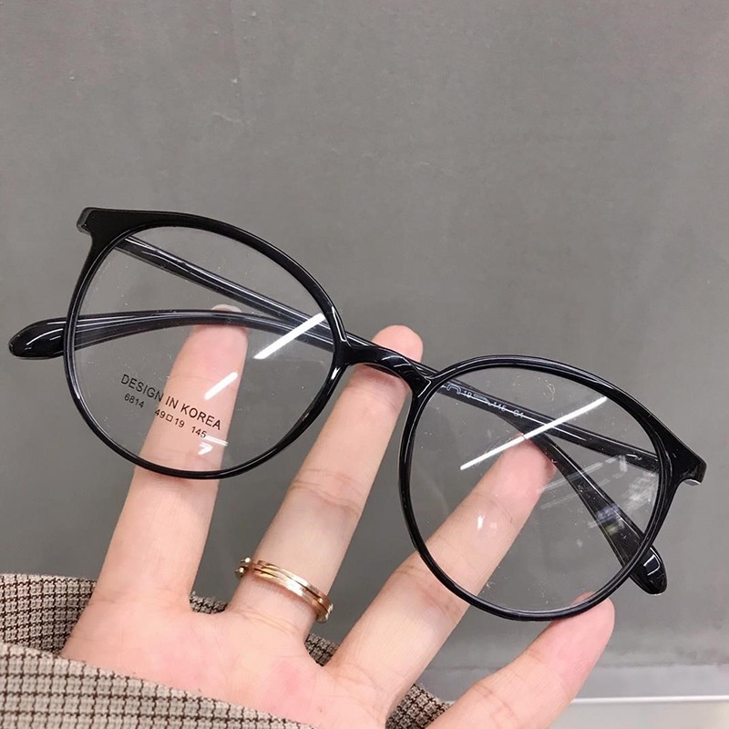 Kacamata Frame Oval Gaya Simpleretro Ringan Untuk Priawanita