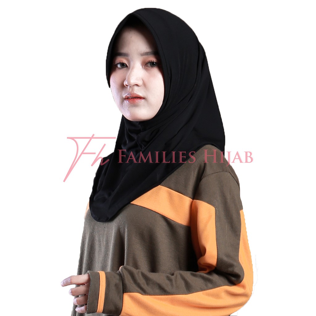  Hijab  Sport  Kerudung Olahraga Volly Senam Bahan Jersey 