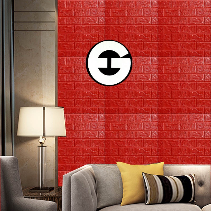 WA Wallpaper Foam Bata Warna Merah Premium Wallpaper