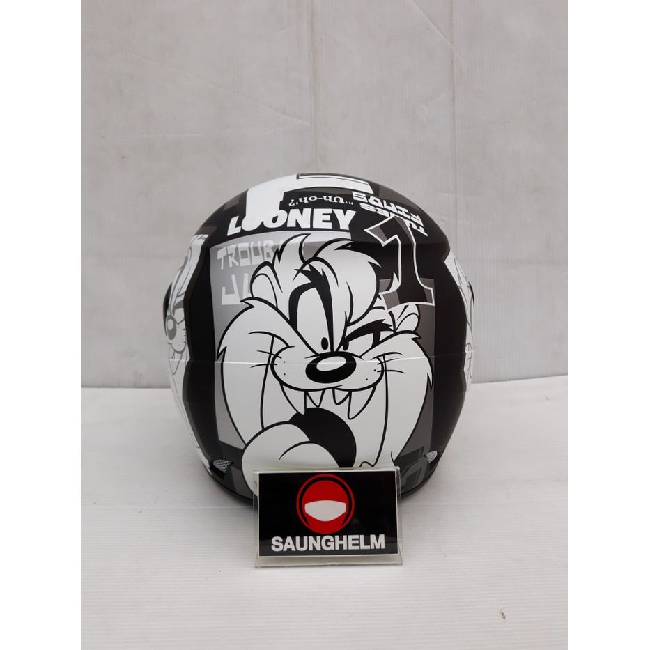 Unique HELM GM EVOLUTION TAZMANIA BLACK DOFF   WHITE