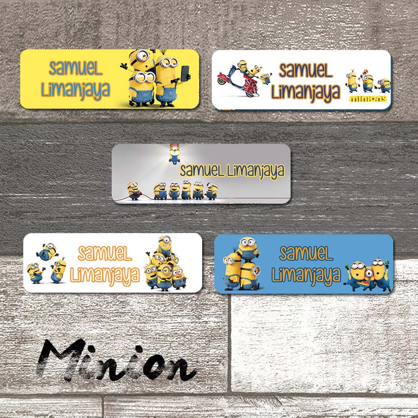 

STICKER LABEL NAMA MINION