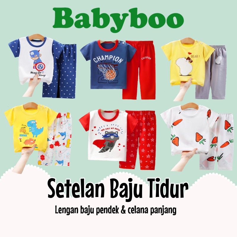 (3 bulan-3 tahun) Setelan Baju Tidur Bayi/Setelan Baju Tidur Anak/  Setelan Baju Bayi Import