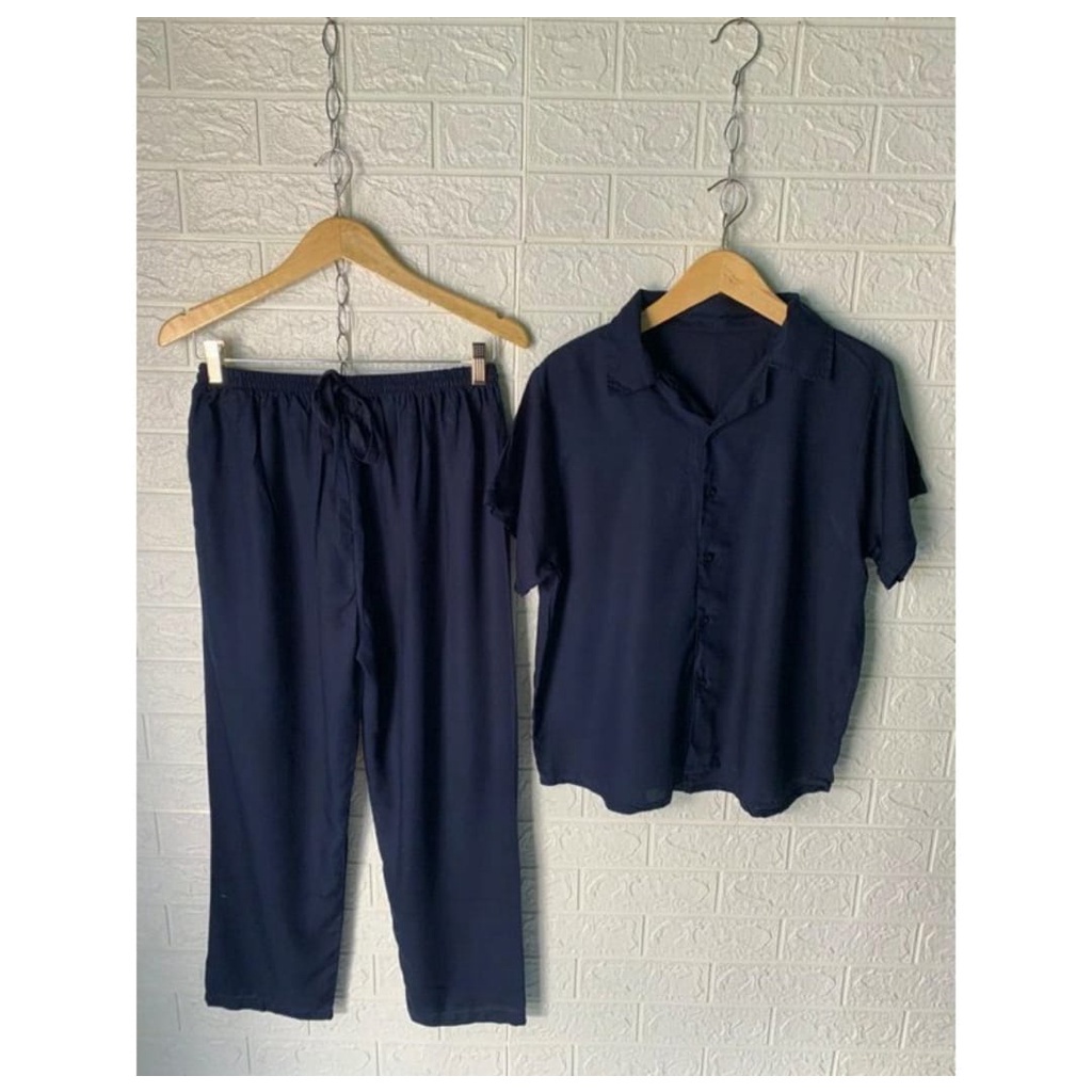 BEFAST - ZEC OOTD Setelan Wanita BIOKA / Set Kemeja Polos / Setelan Wanita / Setelan Polos Terbaru / Set Piyama / Setelan Kekinian / Setelan OOTD Wanita Remaja / Set Casual