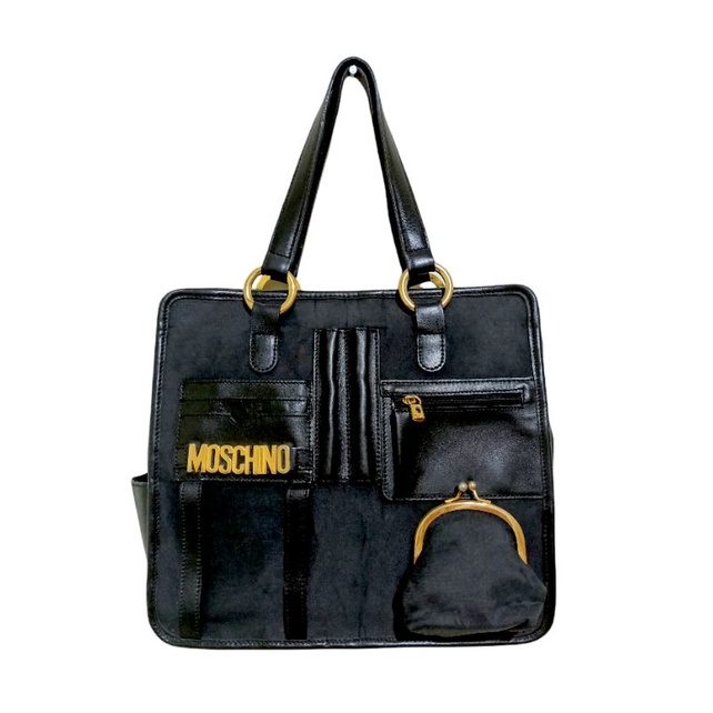 MOSCHINO Black Leather shoulder bag Preloved