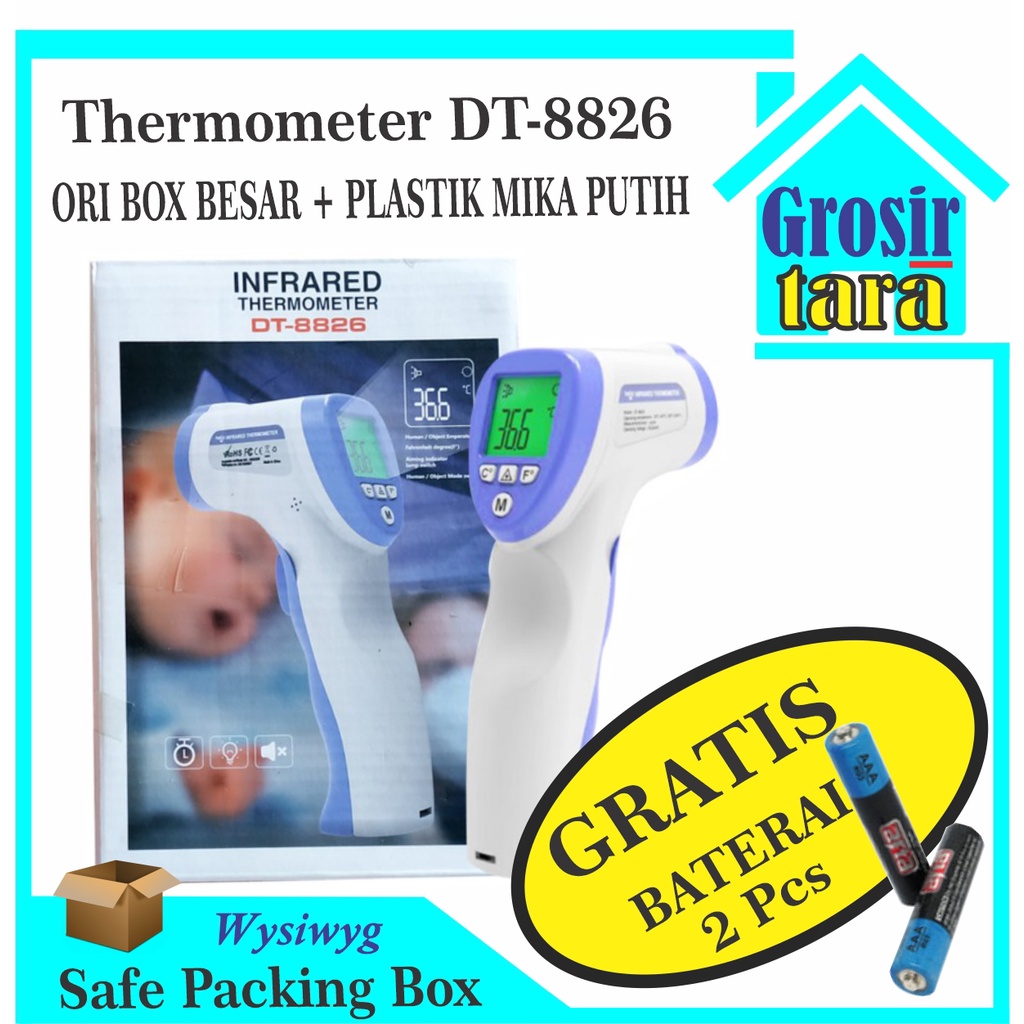 Thermometer Infrared ThermoGun Thermo Tembak Termo Non Contact