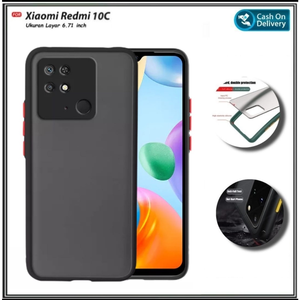 CASE Xiaomi Redmi 10A, Redmi 9C, Redmi 10C Soft Hard Casing And Cover