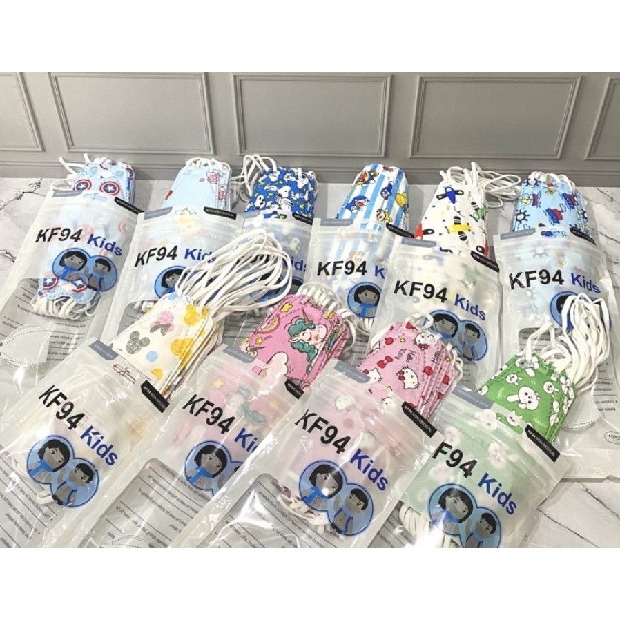 Masker anak kf94 karakter harga/pack isi 10 pcs