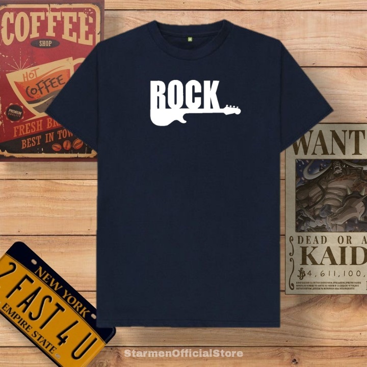 Kaos Distro Unisex ROCK Katun Combed 30s / sablon polyflex /polyflex premium / Pakaian Pria Wanita Atasan Cowok Cewek /kaos kekinian / kaos viral / tshirt tumbrl tee basic /SIZE M , L , XL , XXL / kaus oblong oversize kaos murah best seller ready