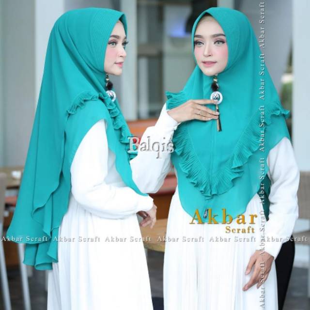 Hijab khimar balqis by akbar scraft ori termurah