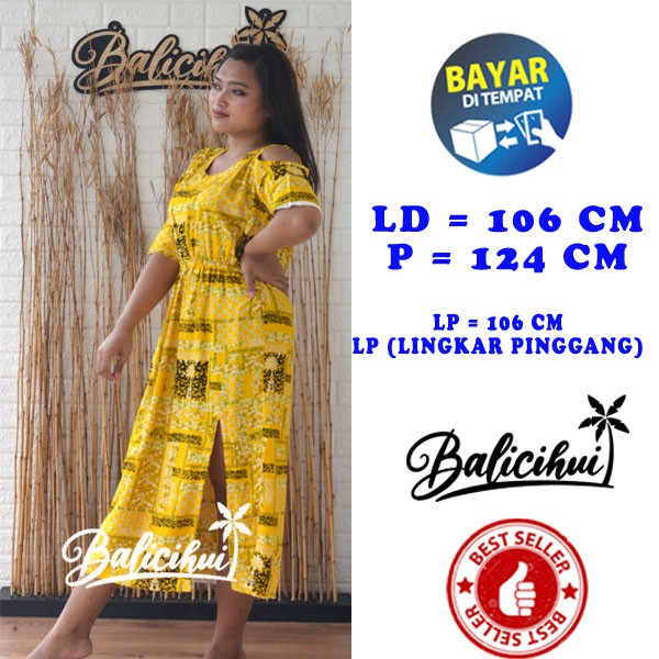Balicihui Dress Viori Dress Viori Long Dress Kasual Dress Kasual