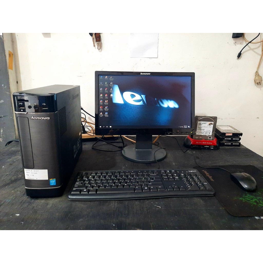 PC BUILD UP FULLSET CORE I3 4130 RAM 8 GB SSD 256GB MONITOR 19 inch