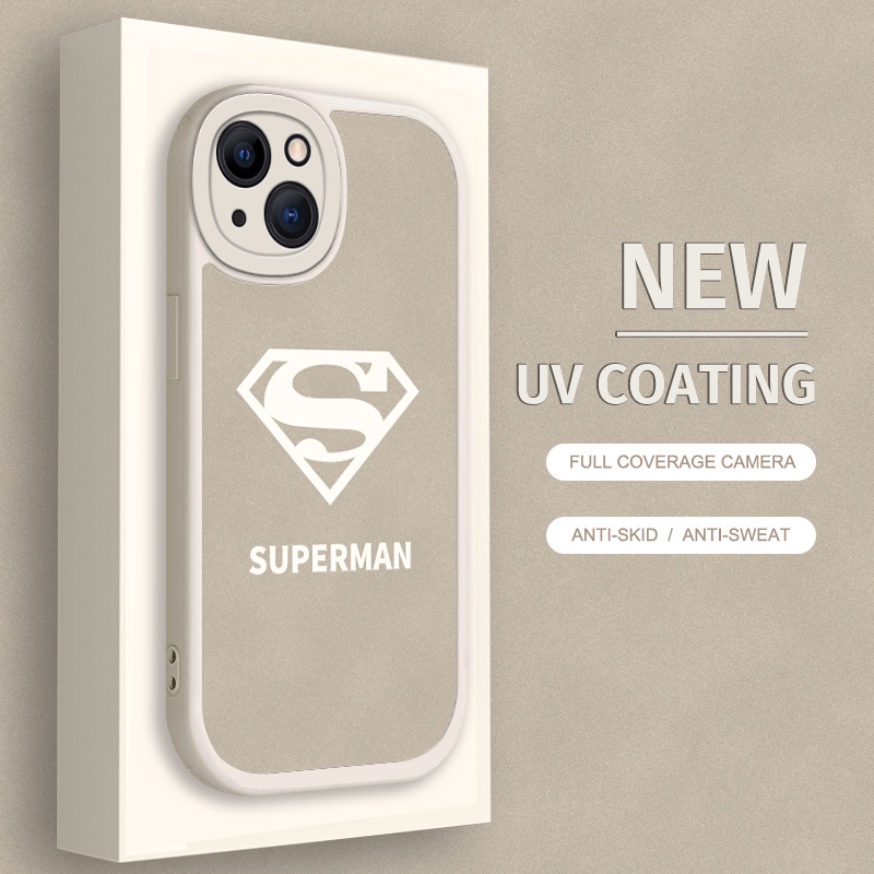 Soft Case Motif Superman Untuk iPhone 6 7 8 Plus X XR Xs 11 Pro Max