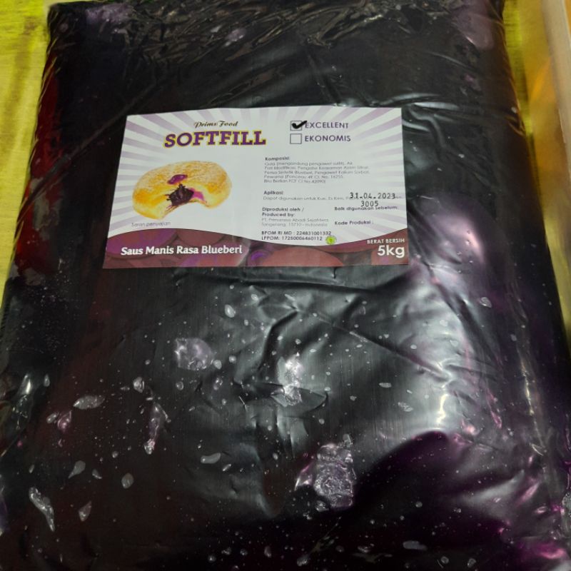 

selai strawberry/blueberry 5kg filling rasa buah