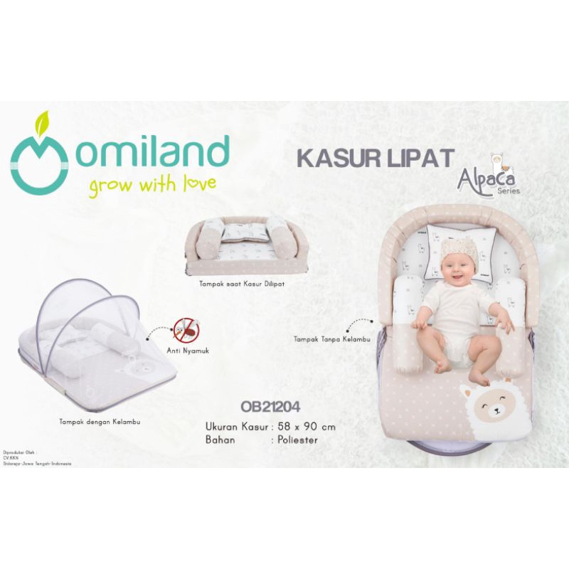 Omiland Kasur Bayi Lipat Oval Alpaca Series