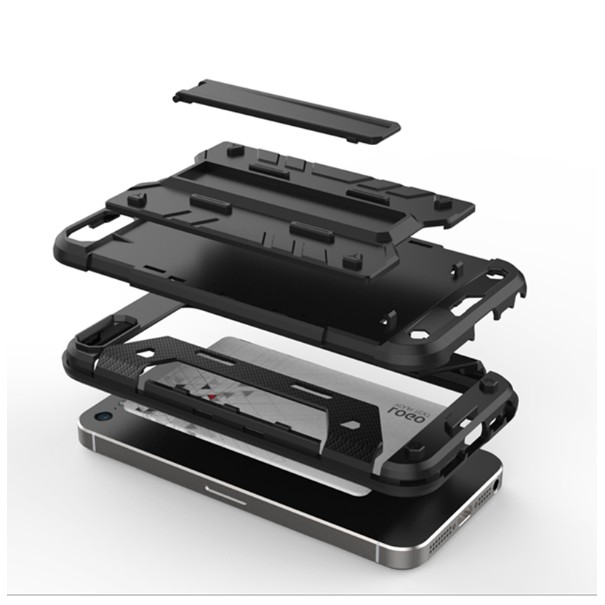 X-CASE Iphone 5 5s SE back cover casing bumper softcase kick stand hp