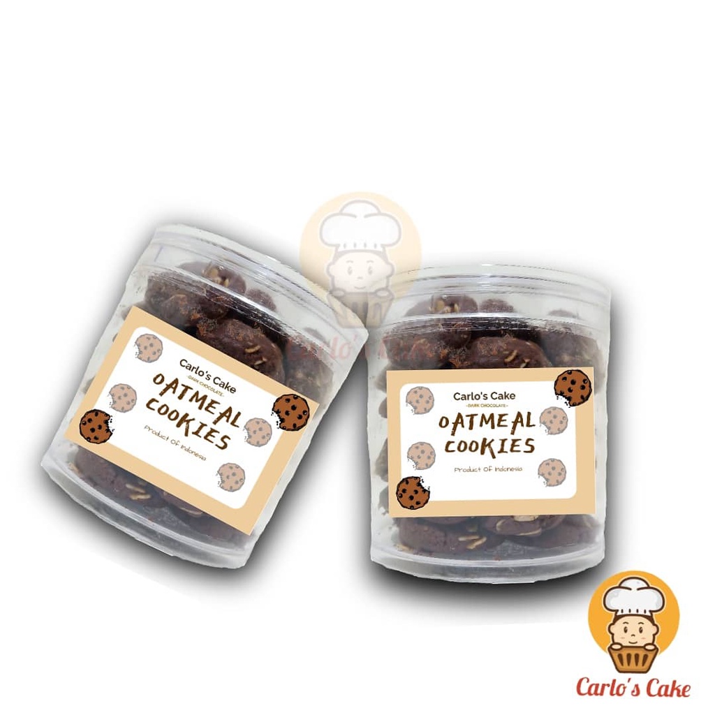 

CARLO'S CAKE 010 - Cookies Oatmea | Cookies Diet | CEMILAN Coklat Oat | DIETMEAL