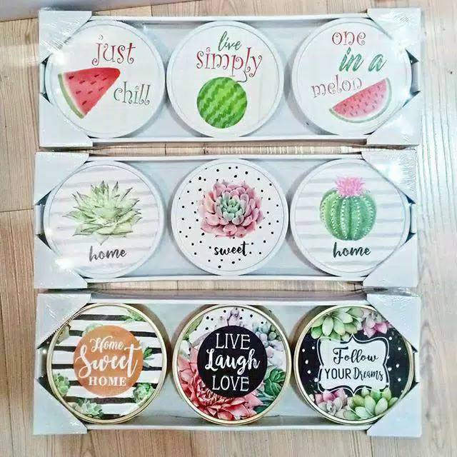 HIASAN DINDING SET 3PCS - WALL ART INFORMA