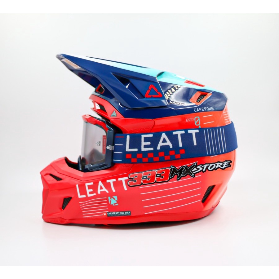 HELM LEATT 8.5 RED V23 HELM CROSS LEATT RED 2023 HELM TRAIL LEATT 8.5