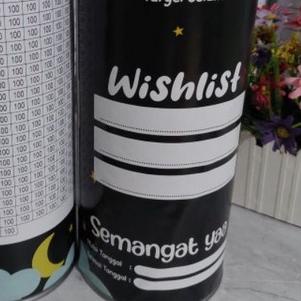 Celengan Target satu tahun jumbo xxl permanen 100 juta, 50 juta, 30jt celengan target setahun tabung