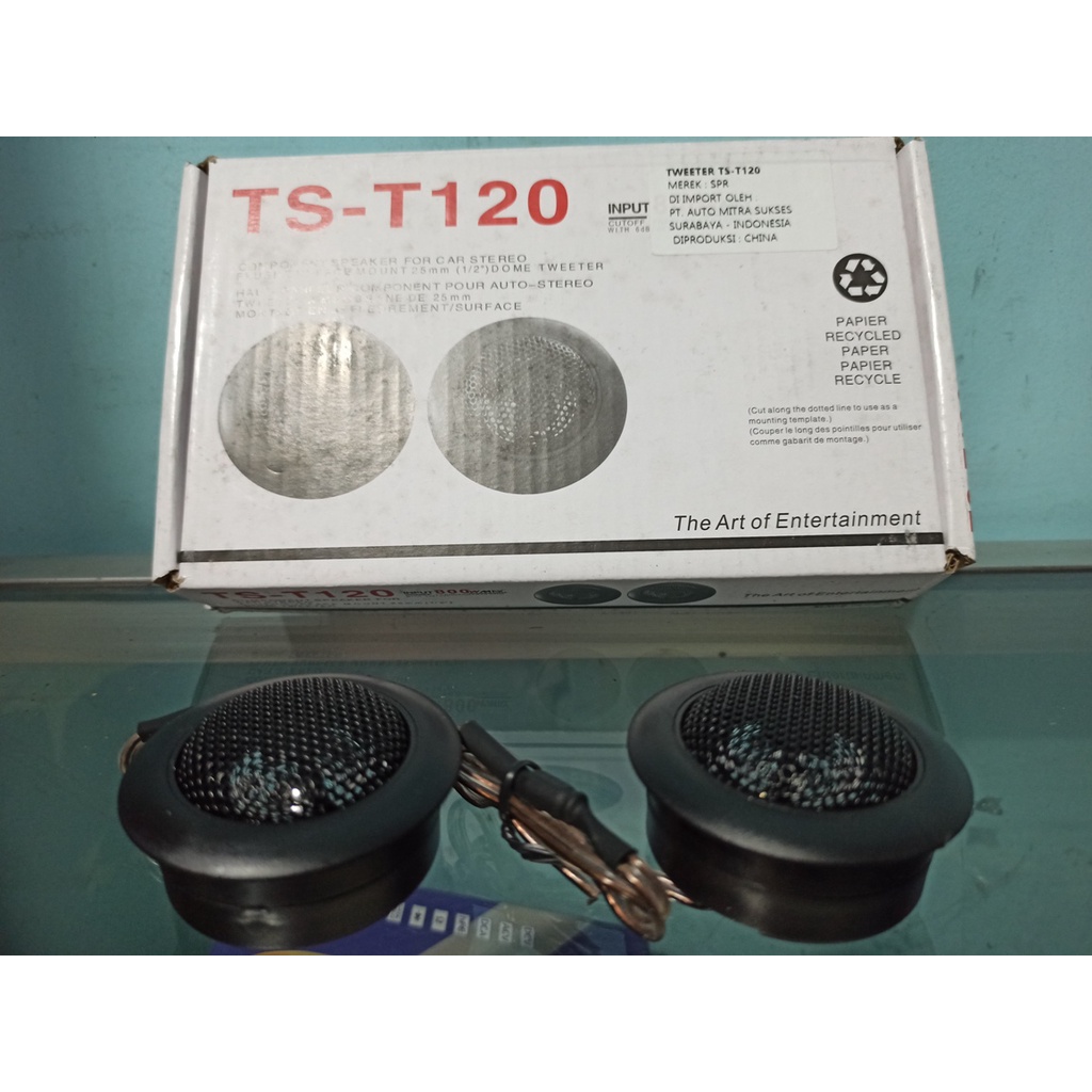 tweeter speaker mobil top produk TS T120 JERNIH SEPASANG