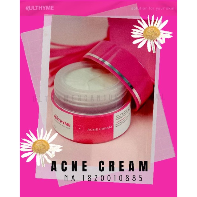 Acne Cream Ulthyme Skincare BPOM