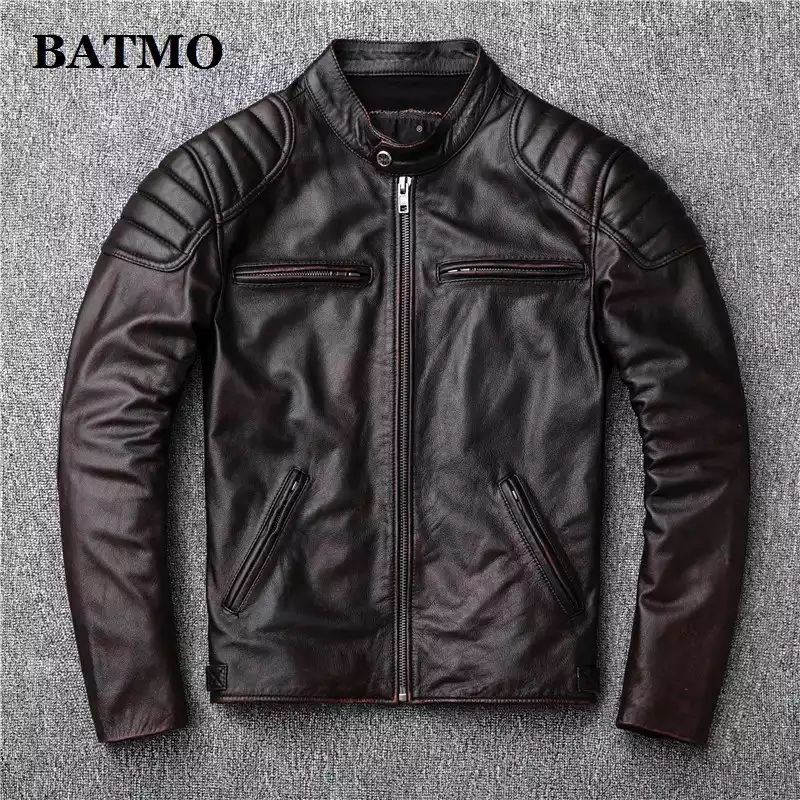 JAKET KULIT PRIA BERMOTOR ASLI DOMBA JENIS SPINIL PREMIUM ORIGINAL