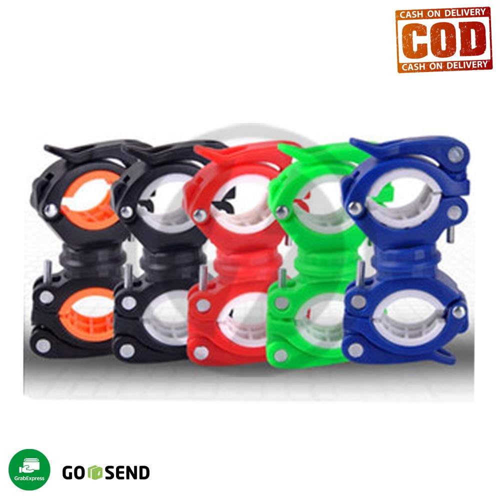 Clamp Penjepit Senter Stang Sepeda Holder senter