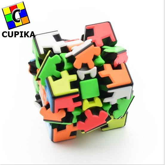 Rubik 3x3 Gear Lefun V2 Sclupture Timbul Magic Cube