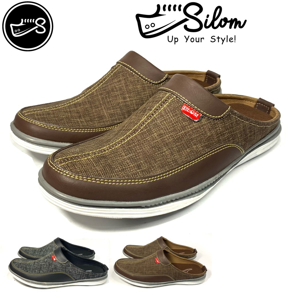 sepatu pria sandal slop Silom B-02  size 39-43!!!